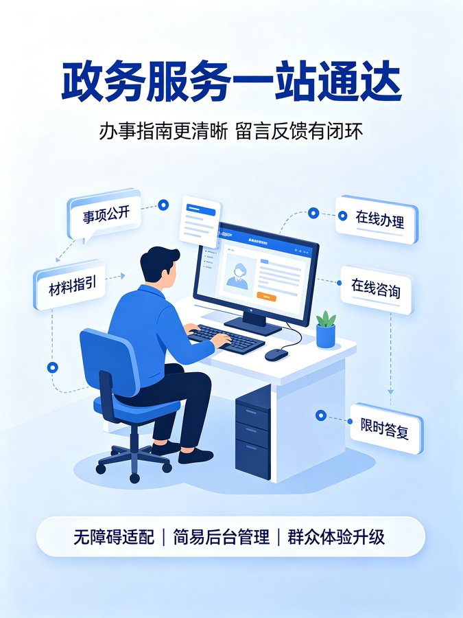 信创国产政务CMS后台管理界面